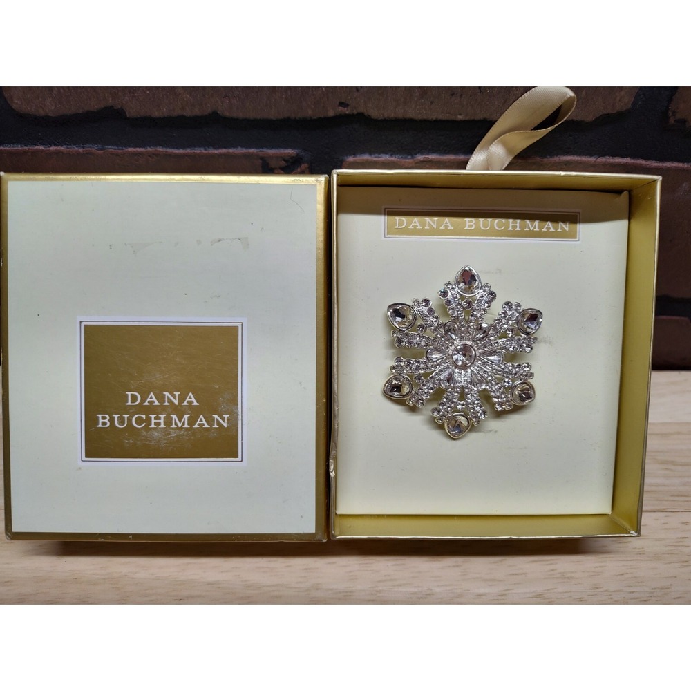 Dana Buchman snowflake brooch pin sparkle shine bright fashion jewelry